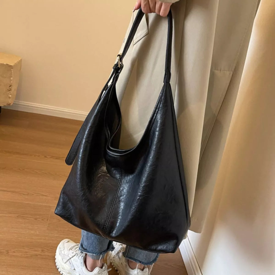 Adjustable Strap Shoulder Bag Black / onesize Apparel and Accessories