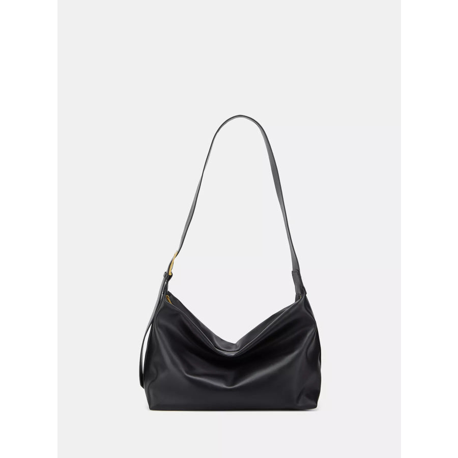 Adjustable Strap Shoulder Bag Black / ONESIZE Apparel and Accessories