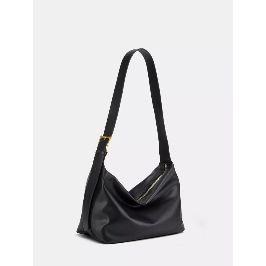 Adjustable Strap Shoulder Bag Black / ONESIZE Apparel and Accessories