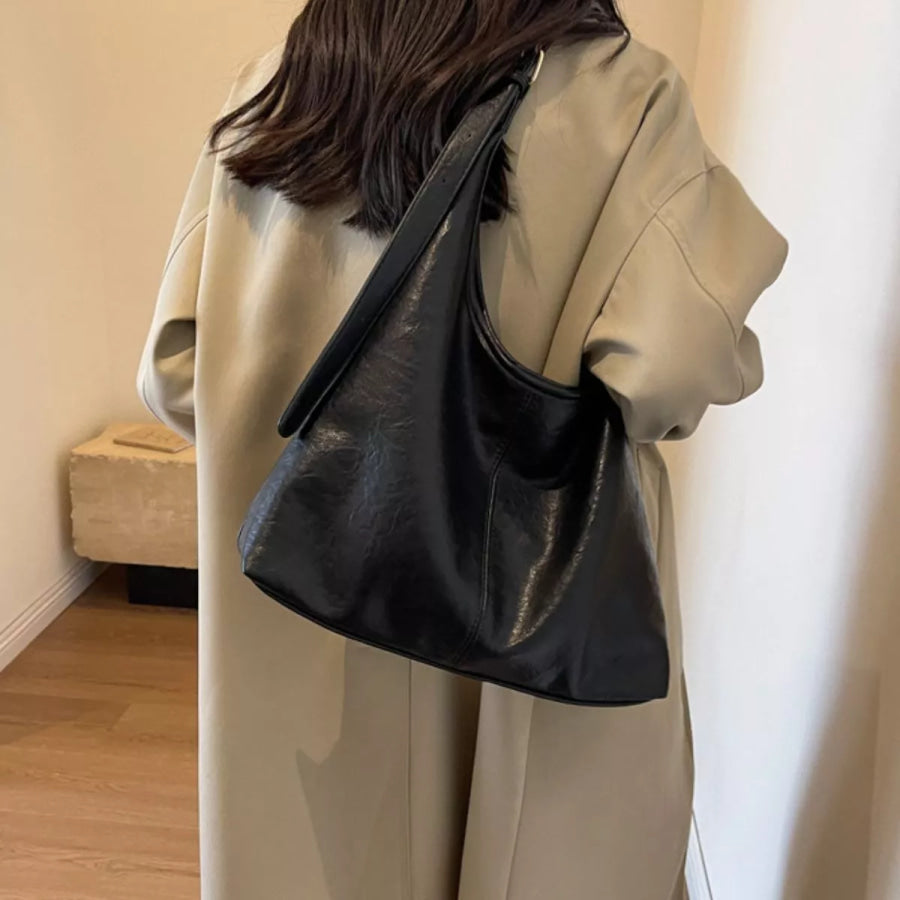 Adjustable Strap Shoulder Bag Black / onesize Apparel and Accessories