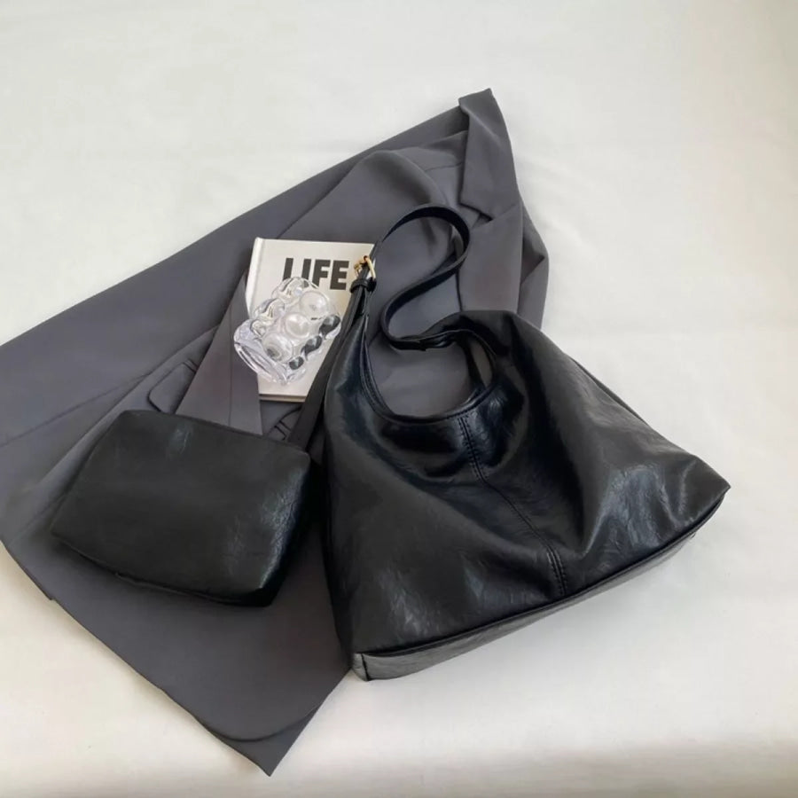Adjustable Strap Shoulder Bag Black / onesize Apparel and Accessories
