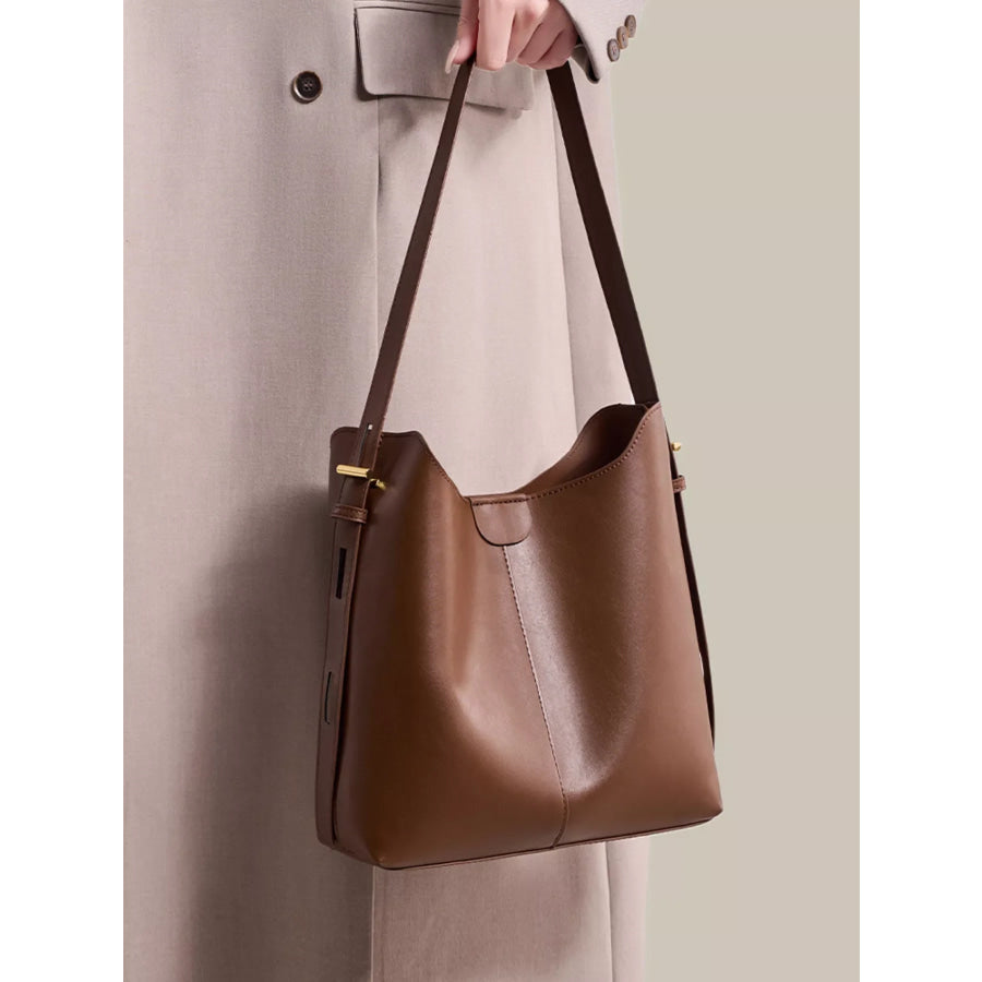 Adjustable Strap Shoulder Bag Brown / onesize Apparel and Accessories