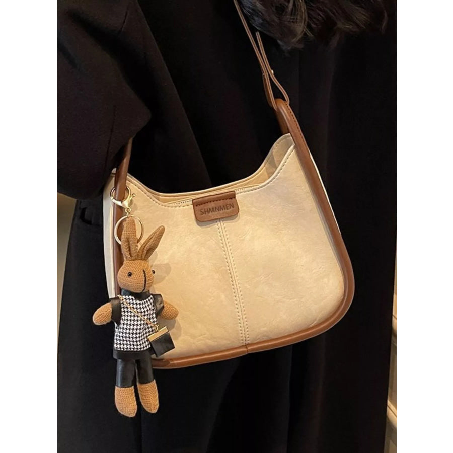 Adjustable Strap Shoulder Bag Off-white / One Size Apparel and Accessories