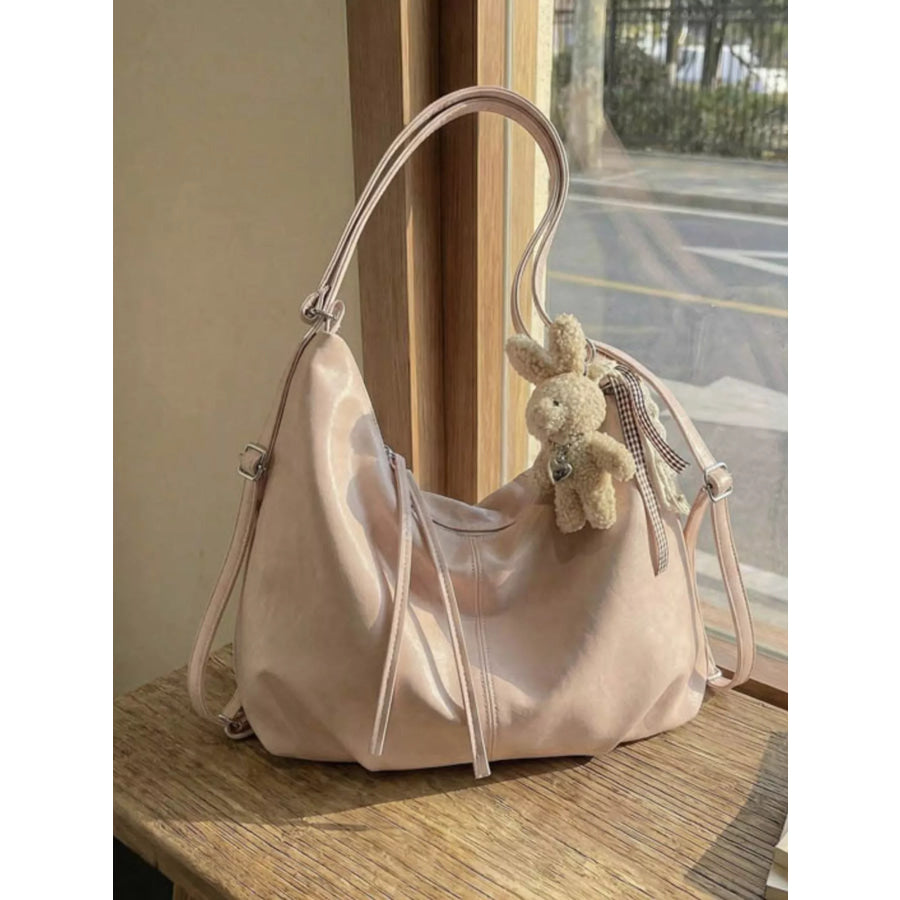 Adjustable Strap Shoulder Bag Pink / One Size Apparel and Accessories
