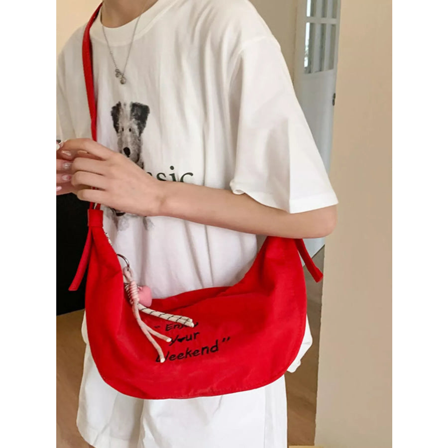 Adjustable Strap Shoulder Bag Red / onesize Apparel and Accessories