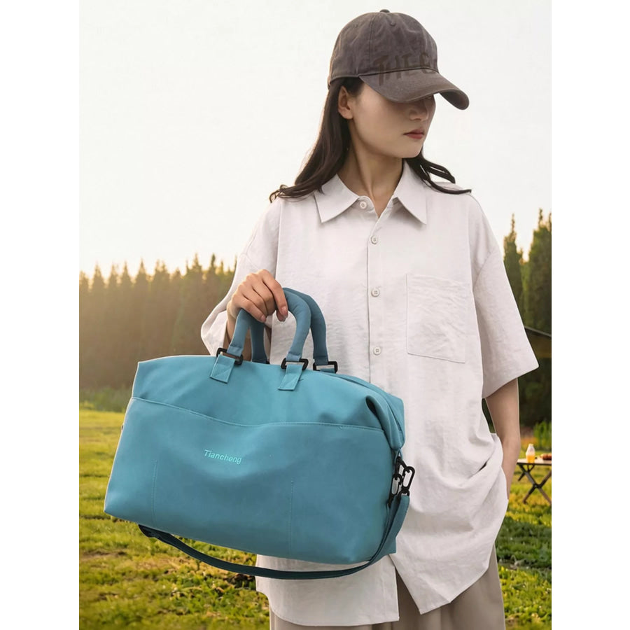 Adjustable Strap Travel Bag Blue / One Size Apparel and Accessories