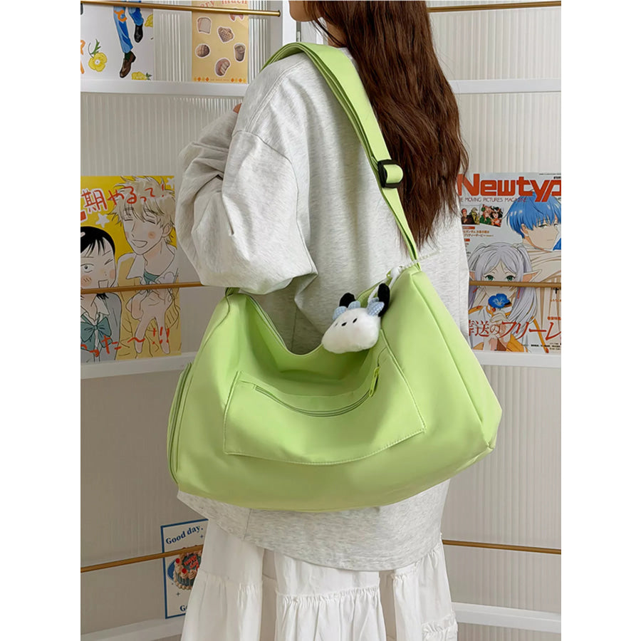 Adjustable Strap Travel Bag Light Green / One Size Apparel and Accessories