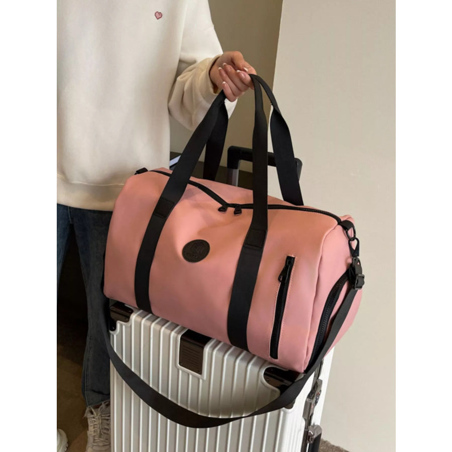 Adjustable Strap Travel Bag Pink / One Size Apparel and Accessories