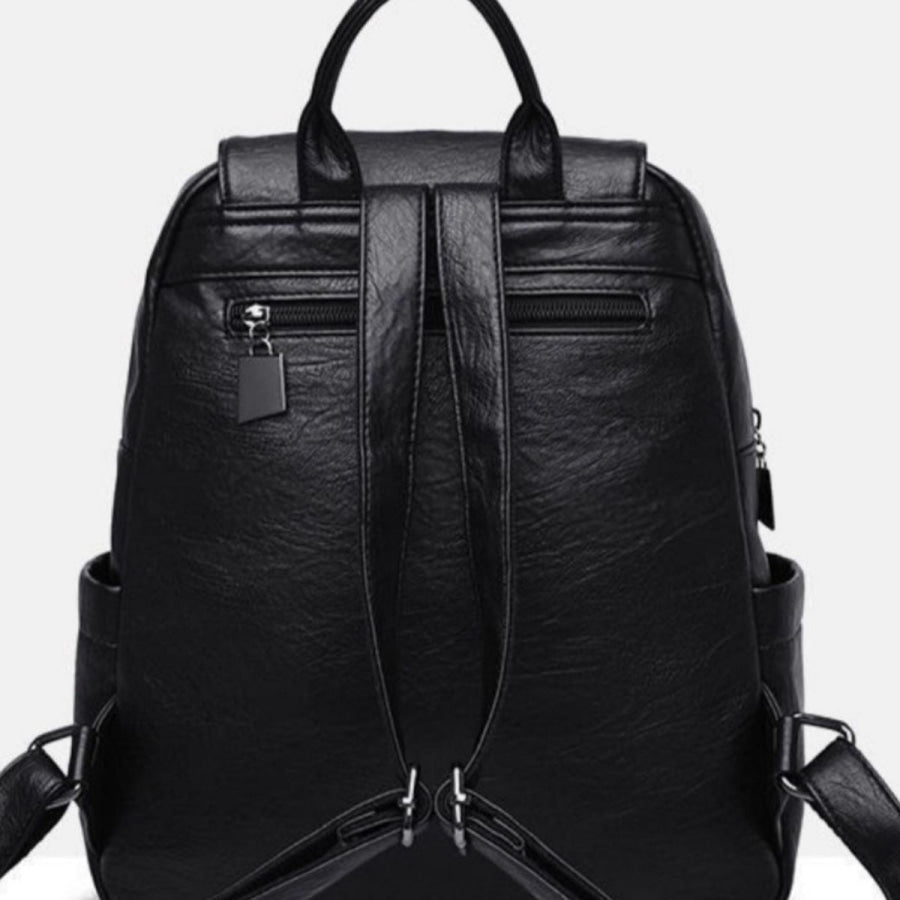 Adjustable Straps Backpack Bag Black / One Size Apparel and Accessories