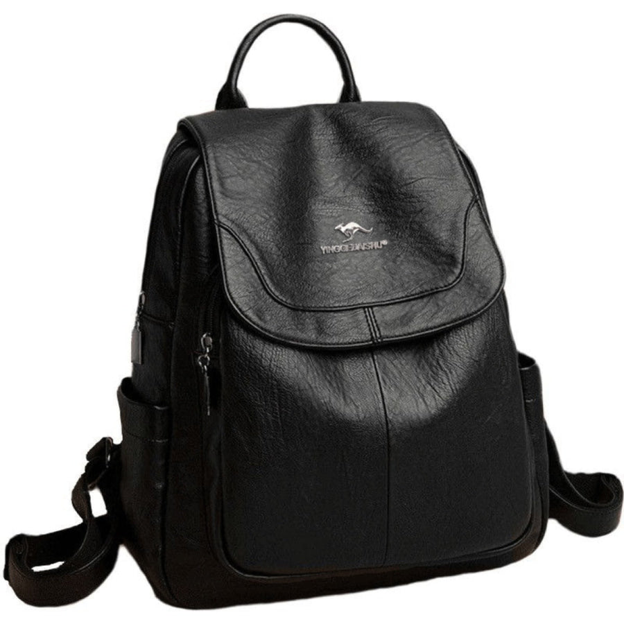 Adjustable Straps Backpack Bag Black / One Size Apparel and Accessories