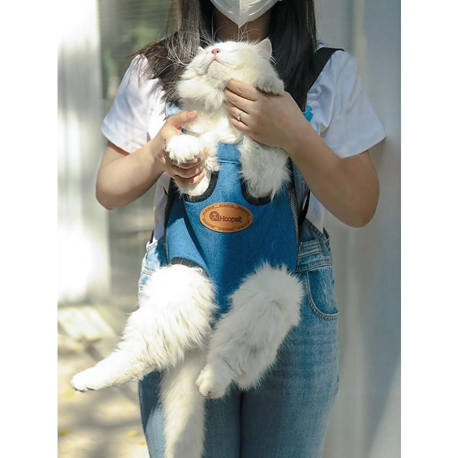 Adjustable Straps Pet Carrier Backpack Dusty Blue / M Apparel and Accessories