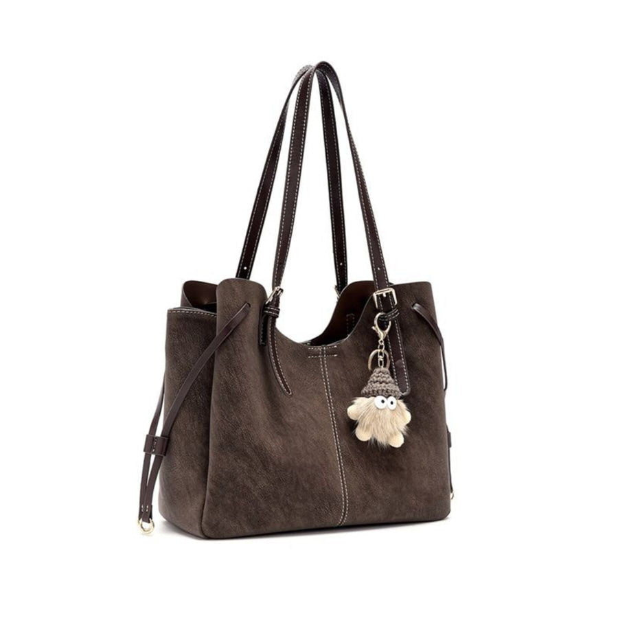 Adjustable Straps Shoulder Bag Brown / One Size Apparel and Accessories