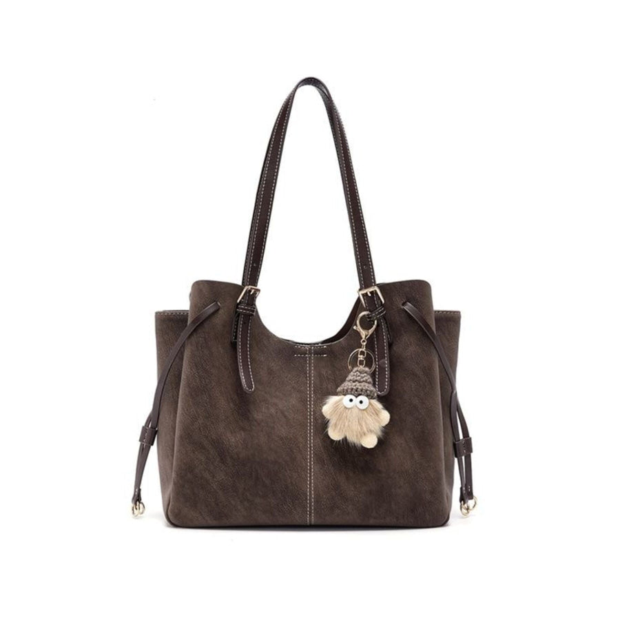 Adjustable Straps Shoulder Bag Brown / One Size Apparel and Accessories