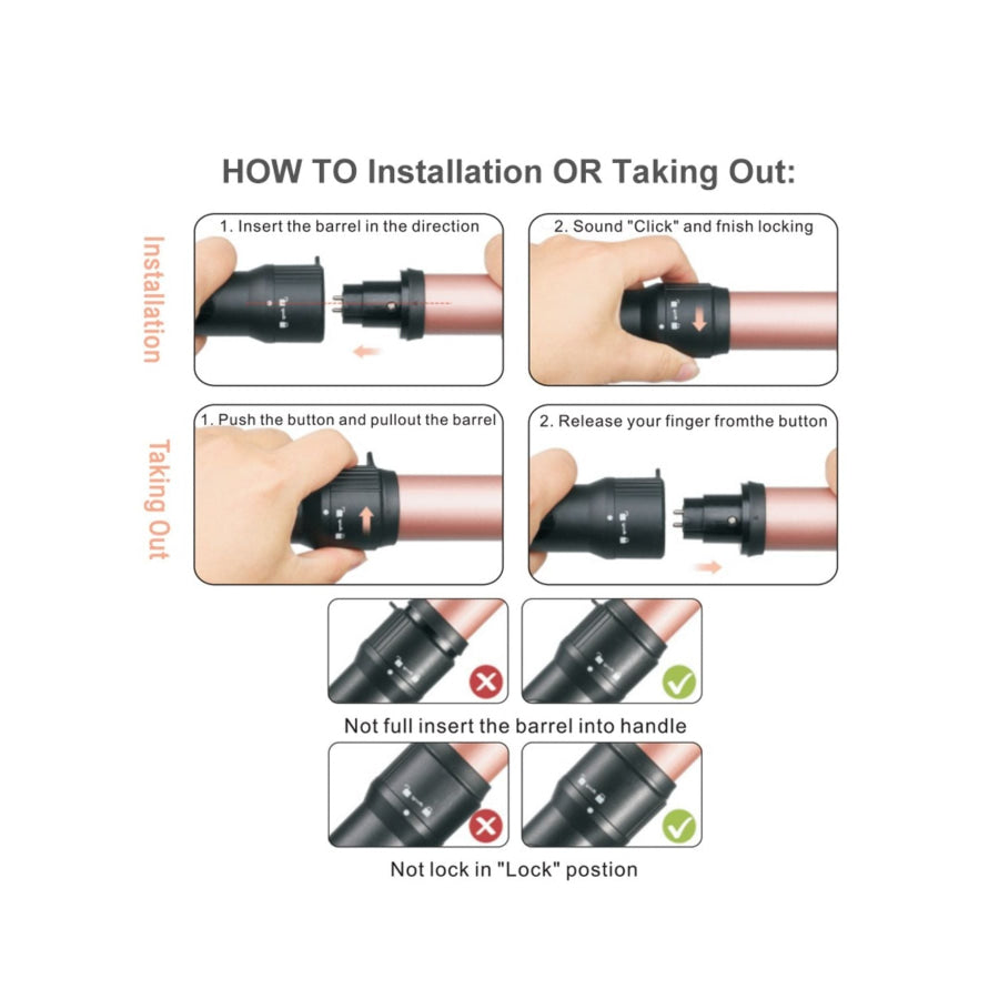 Adjustable Temperature Curling Iron Apparel and Accessories