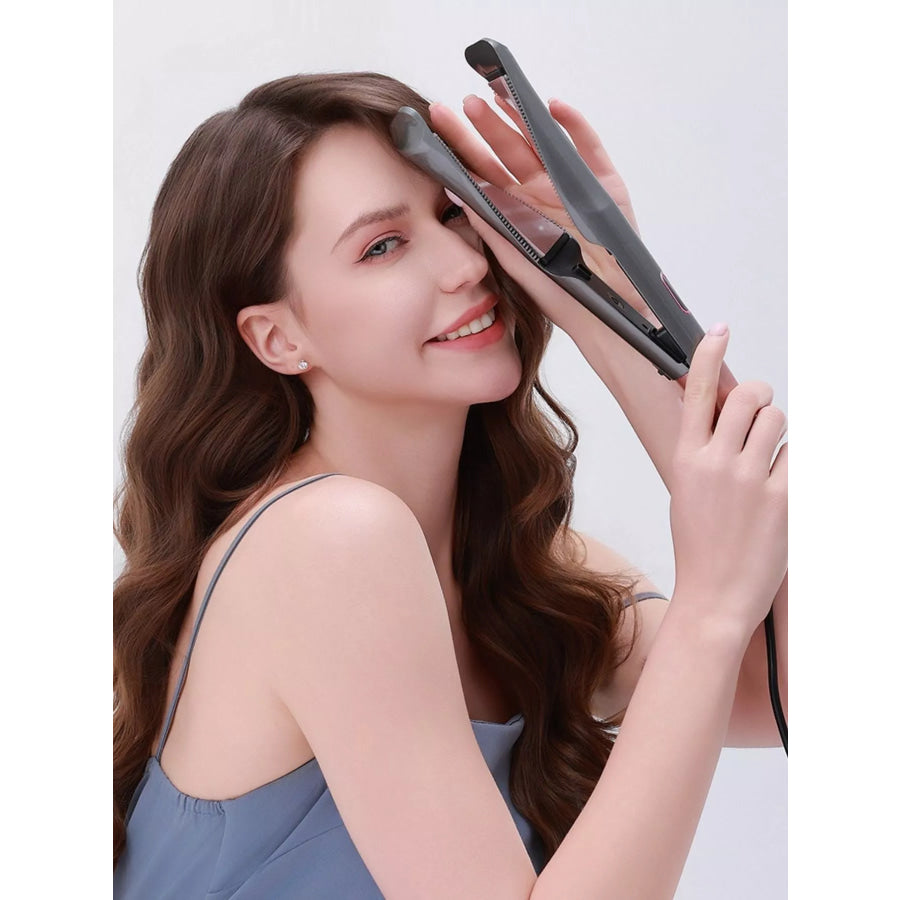 Adjustable Temperature Curling Iron Silver / European plug Apparel and Accessories