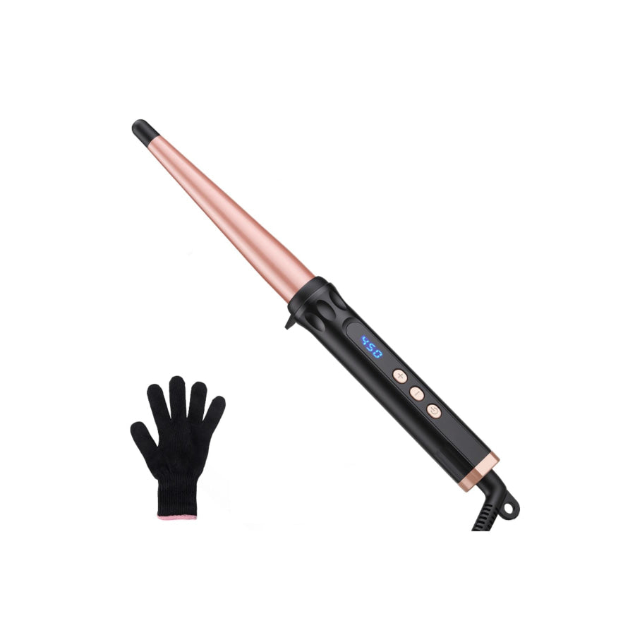 Adjustable Temperature Hair Curling Iron Black / European plug Apparel and Accessories