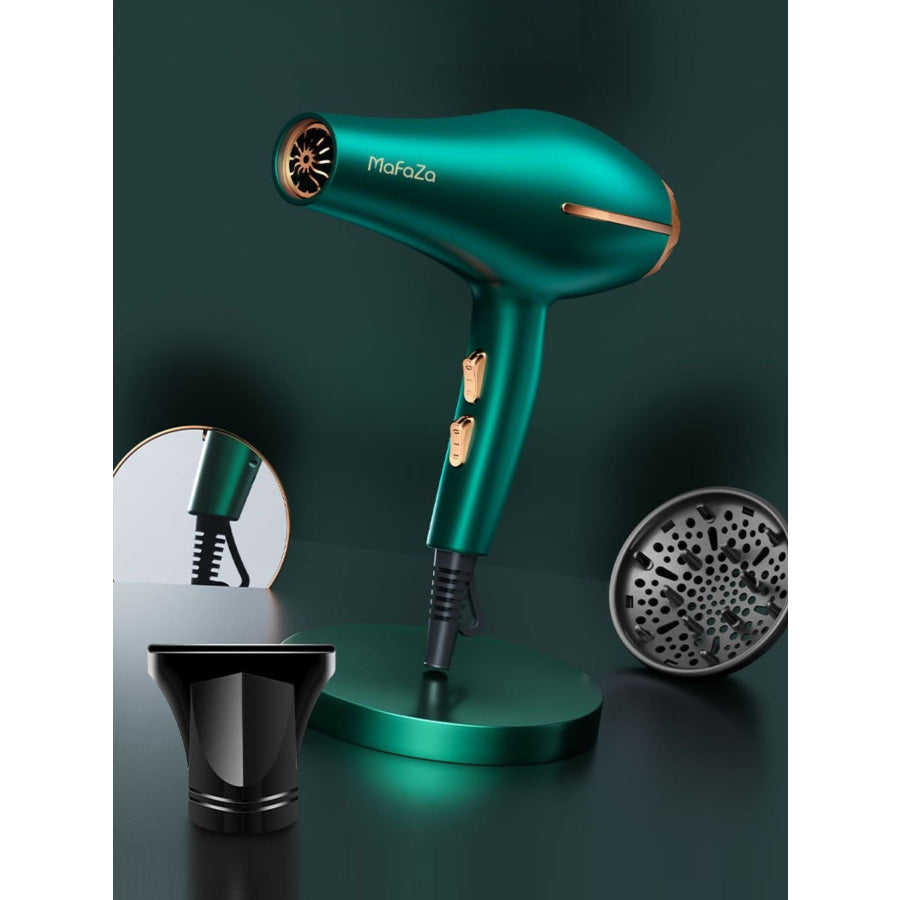 Adjustable Temperature Hair Dryer Green / European plug Apparel and Accessories
