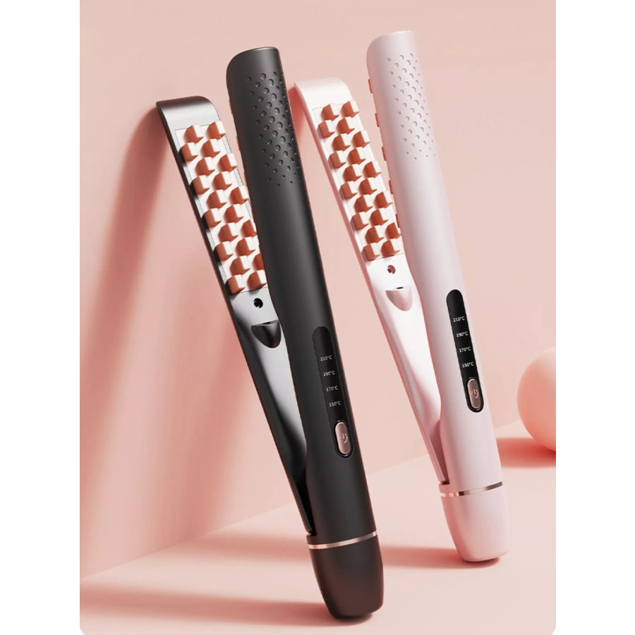 Adjustable Temperature Hair Straightener Black / European plug Apparel and Accessories