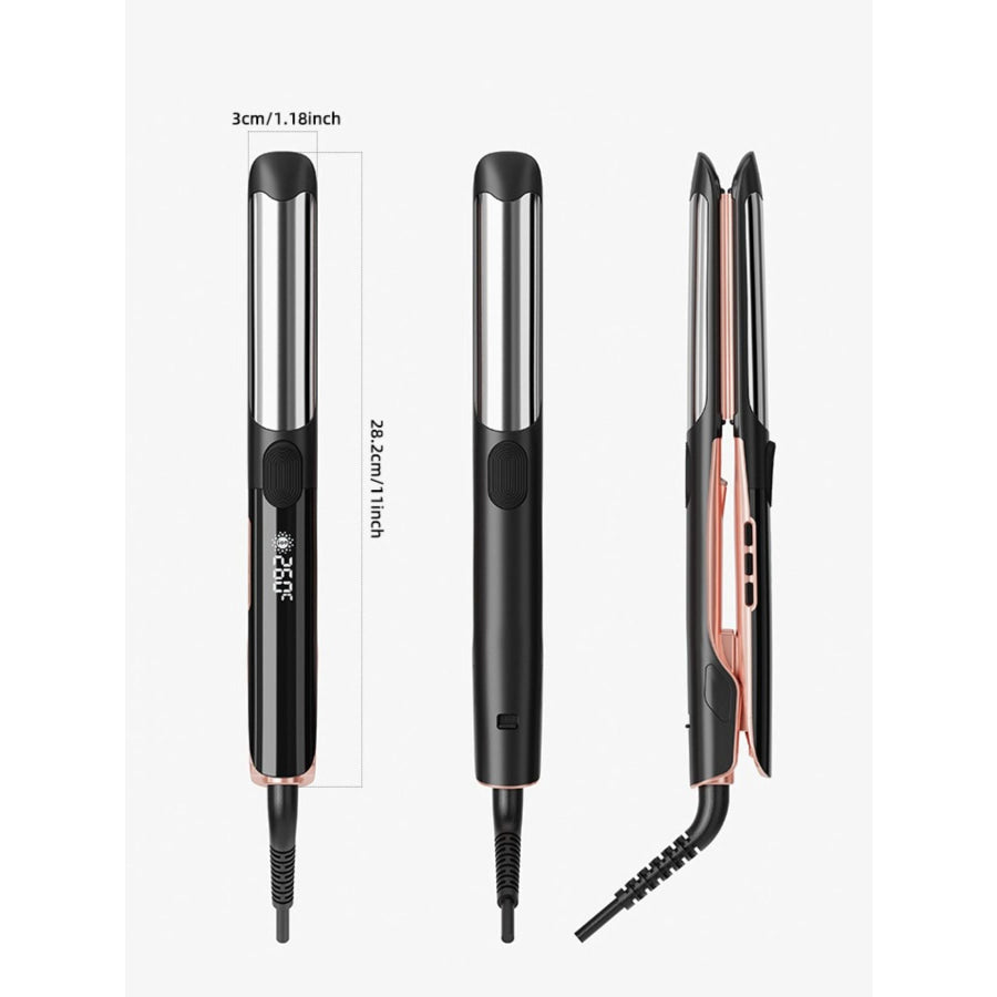 Adjustable Temperature Hair Straightener Black / ONESIZE Apparel and Accessories