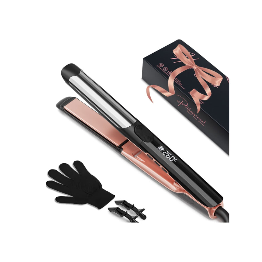 Adjustable Temperature Hair Straightener Black / ONESIZE Apparel and Accessories