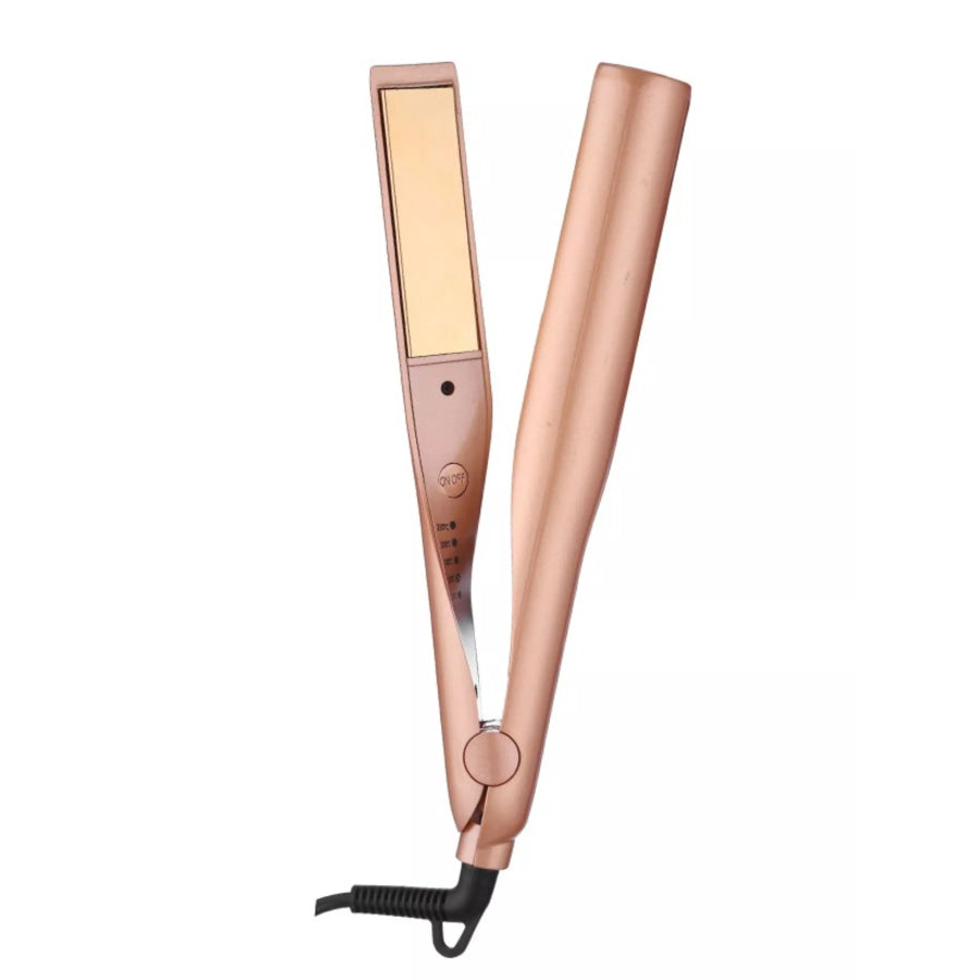 Adjustable Temperature Hair Straightener Gold / North American plu Apparel and Accessories