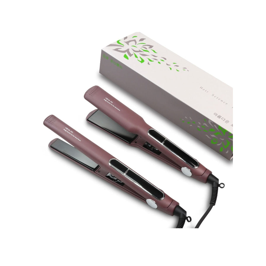 Adjustable Temperature Hair Straightener mauve wide / North American plug Apparel and Accessories