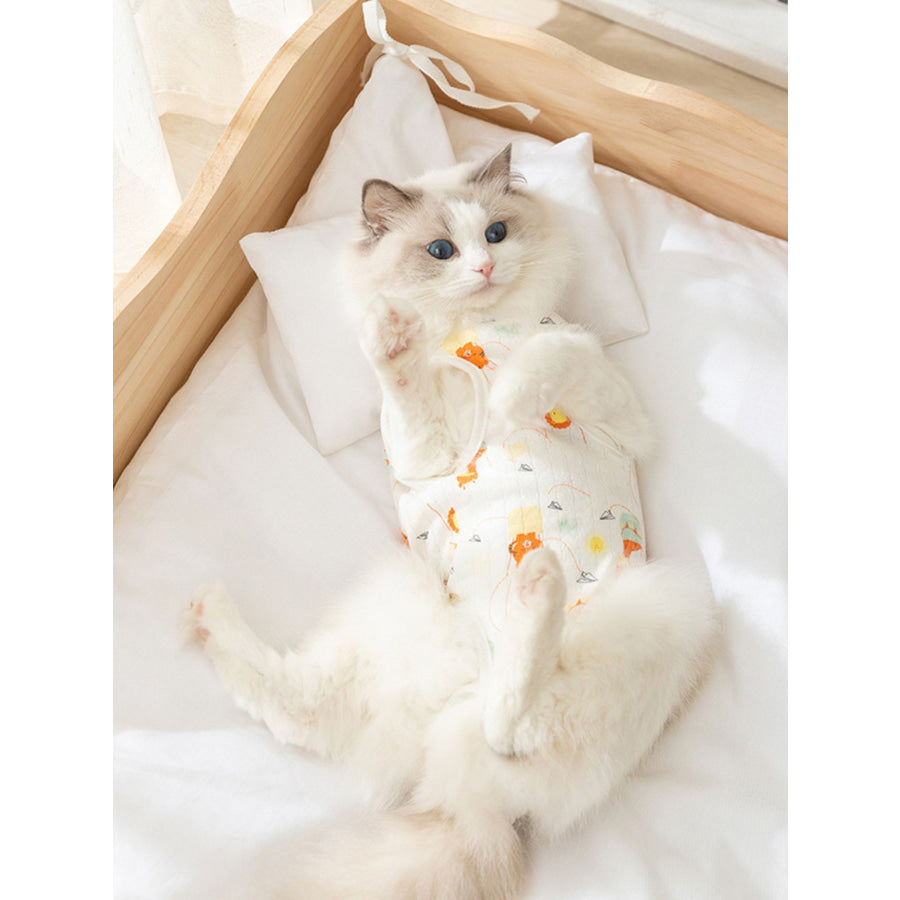 Adjustable Tie Pet Recovery Suit Apparel and Accessories