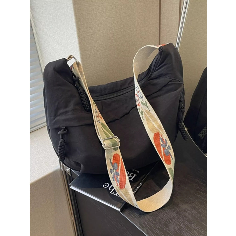 Adjustable Wide Strap Crossbody Bag Apparel and Accessories