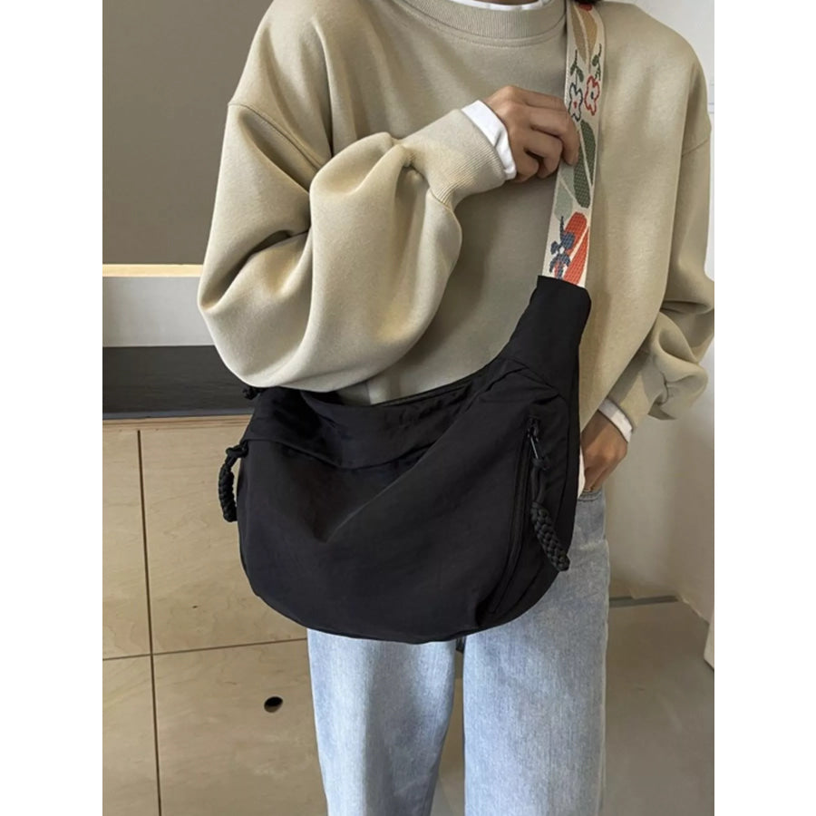 Adjustable Wide Strap Crossbody Bag Apparel and Accessories