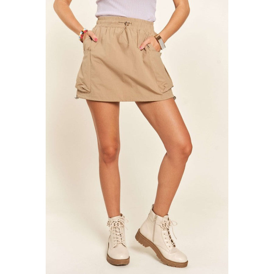 ADORA Drawstring Skort with Pockets Apparel and Accessories