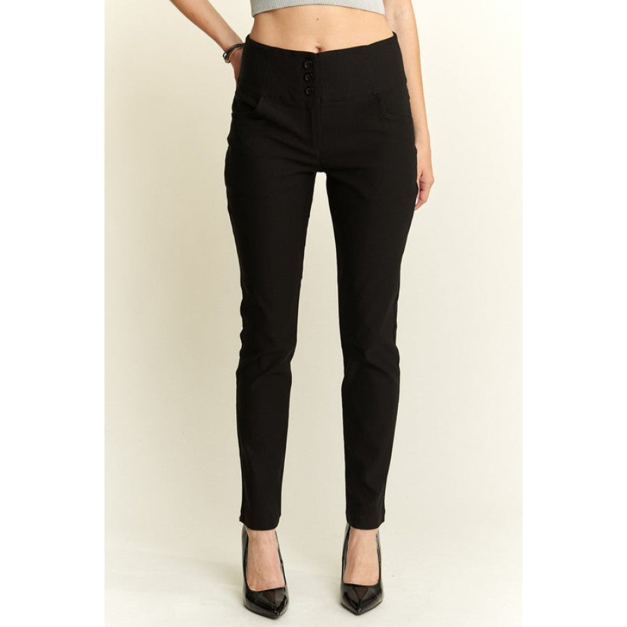 ADORA High Waist Skinny Pants Black / S Apparel and Accessories