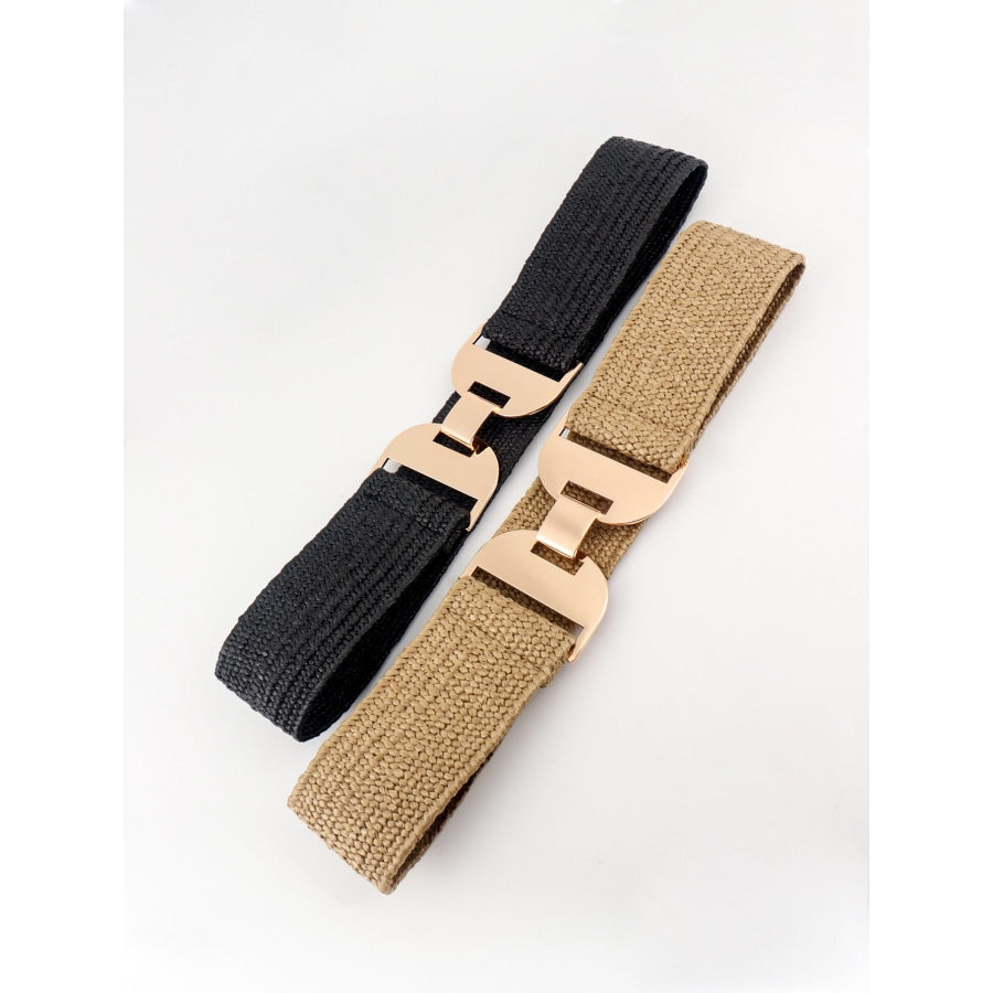 Alloy Buckle Elastic Belt