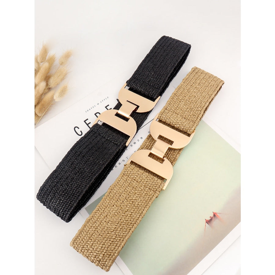 Alloy Buckle Elastic Belt