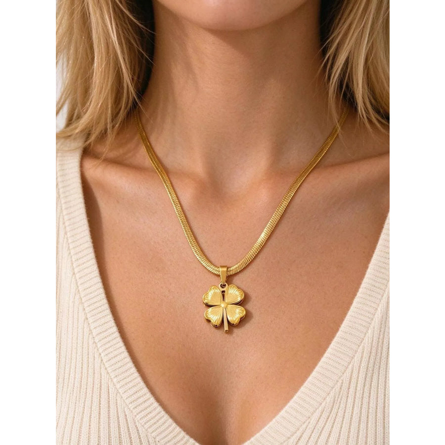 Alloy Chain Pendant Necklace Style A / onesize Apparel and Accessories