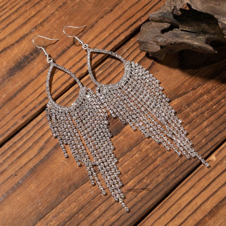 Alloy Dangle Earrings Transparent / One Size