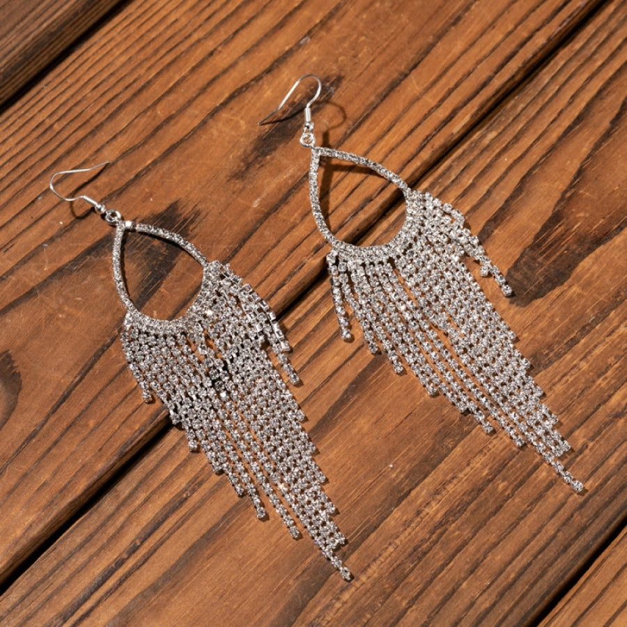 Alloy Dangle Earrings Transparent / One Size