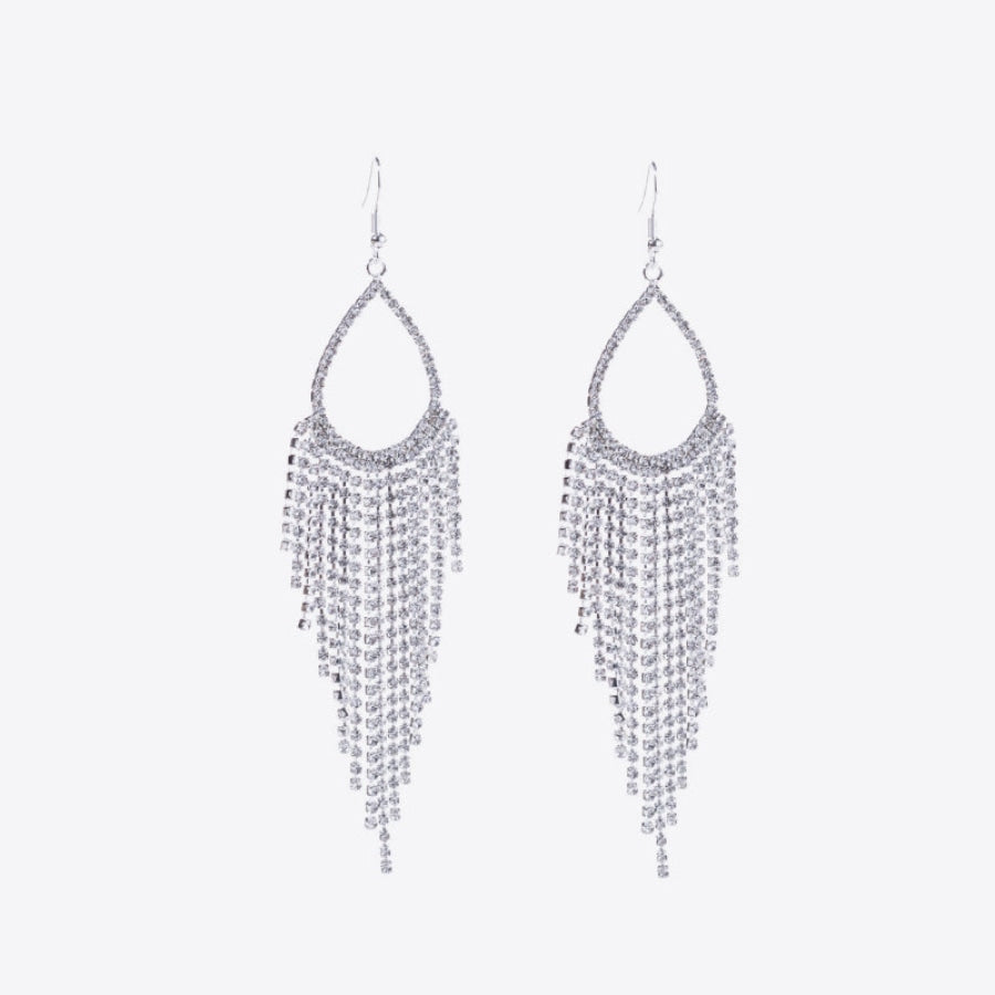 Alloy Dangle Earrings Transparent / One Size