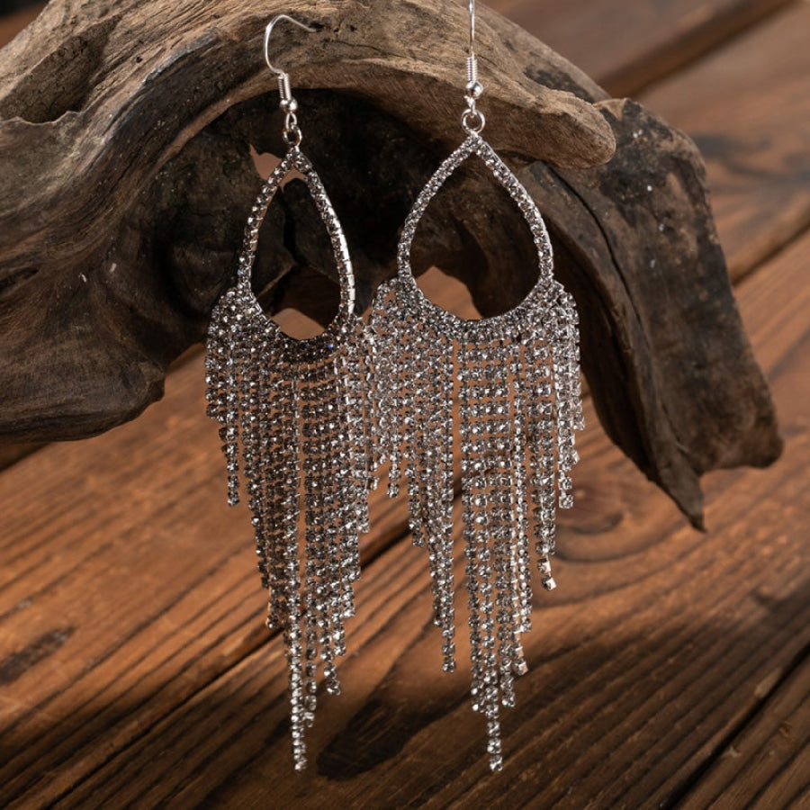 Alloy Dangle Earrings Transparent / One Size