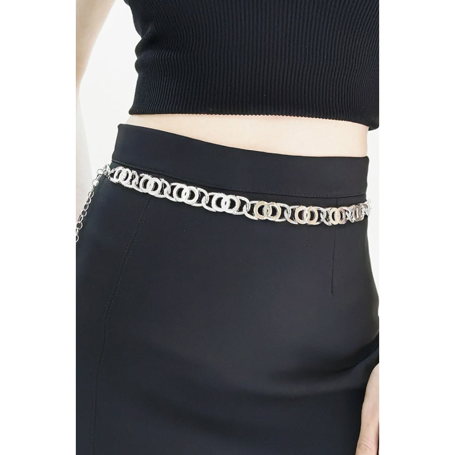Alloy Lobster Clasp Belt Silver / One Size