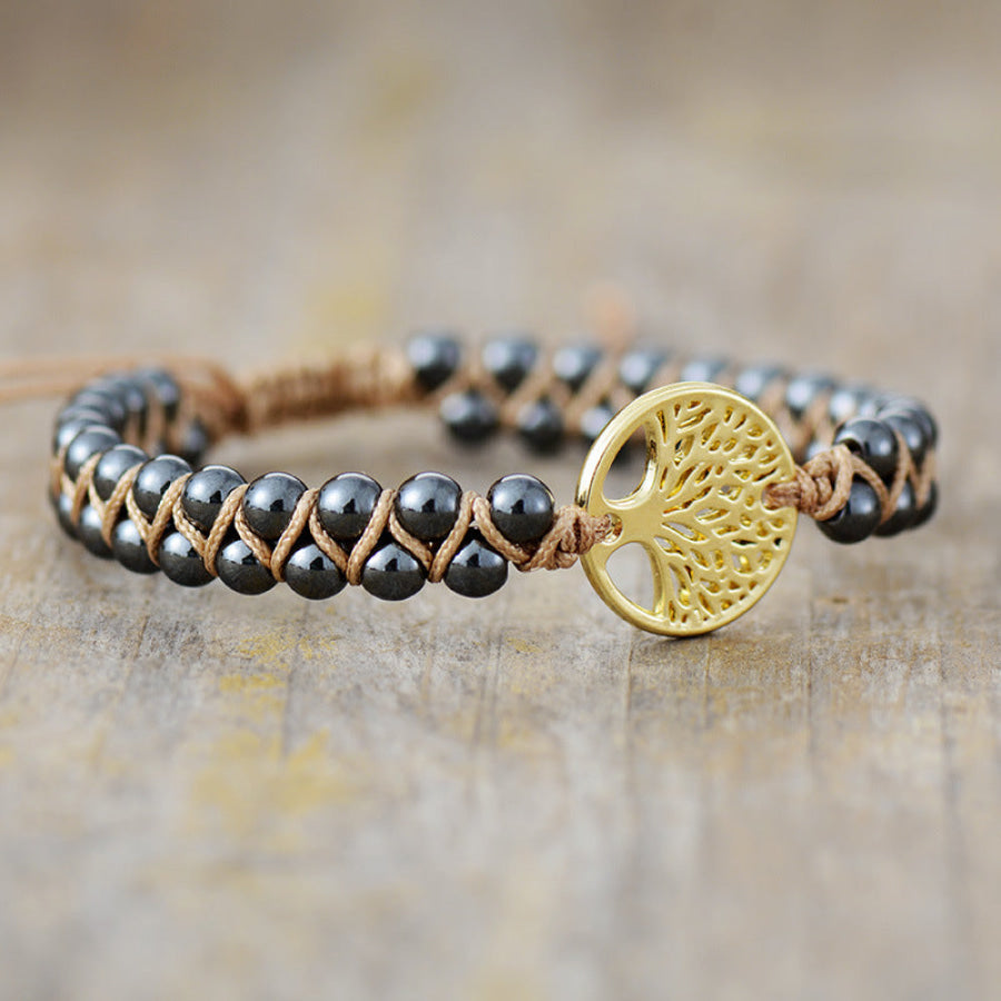 Alloy Natural Stone Braided Bracelet Apparel and Accessories