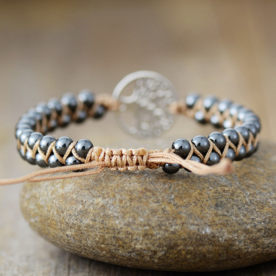 Alloy Natural Stone Braided Bracelet Apparel and Accessories