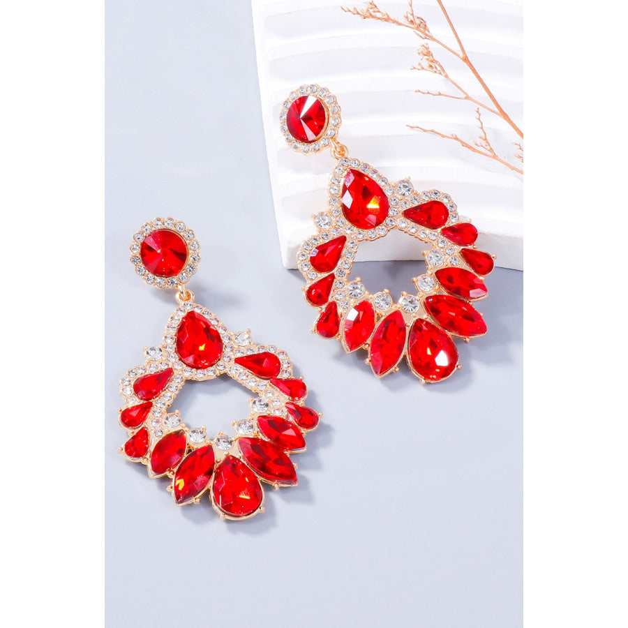 Alloy Rhinestone Dangle Earrings Apparel and Accessories