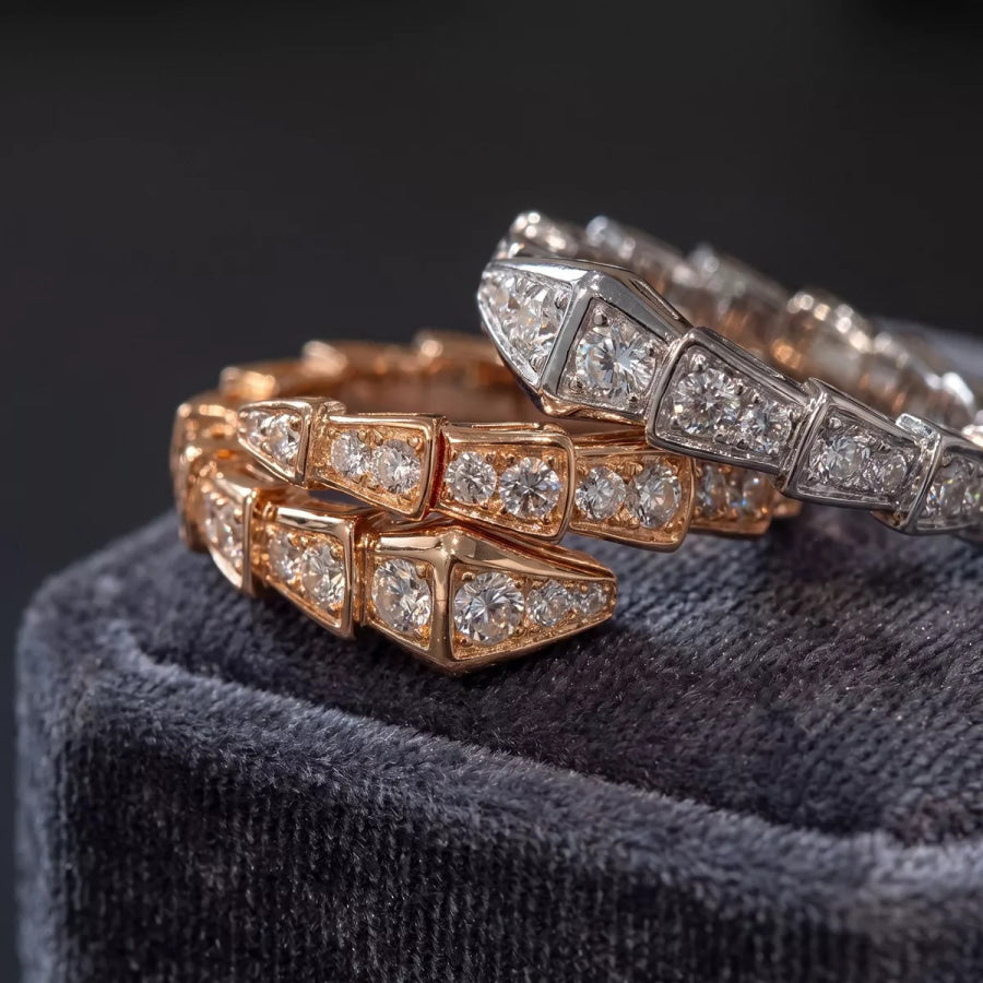 Alloy Zircon Bypass Ring Apparel and Accessories