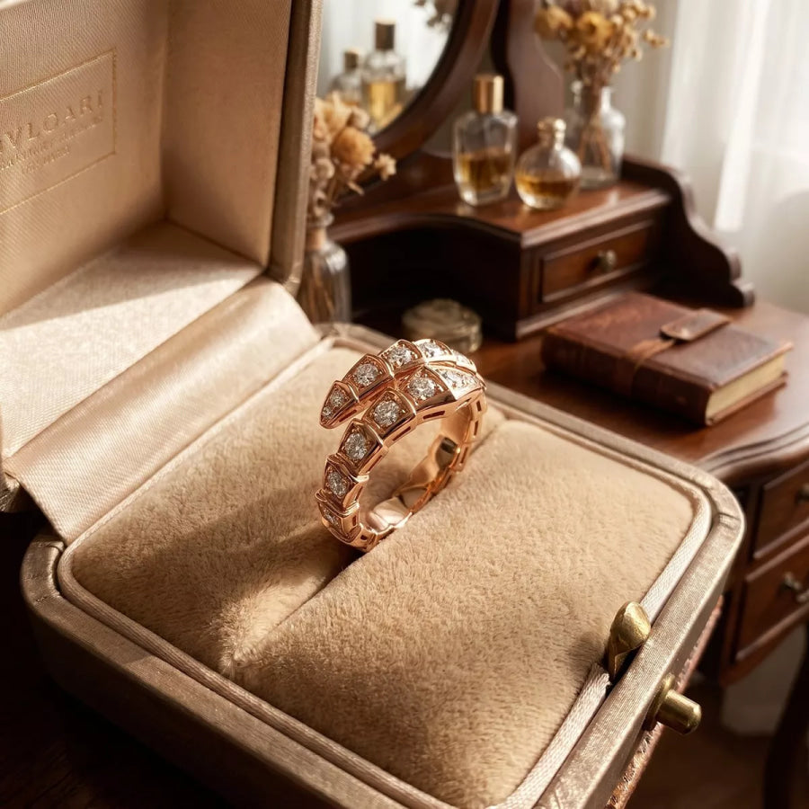 Alloy Zircon Bypass Ring Apparel and Accessories