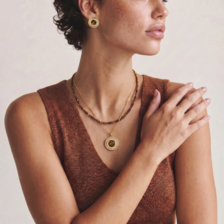 Amber Circle Set by Sandee Rain Boutique Jewelry Sets