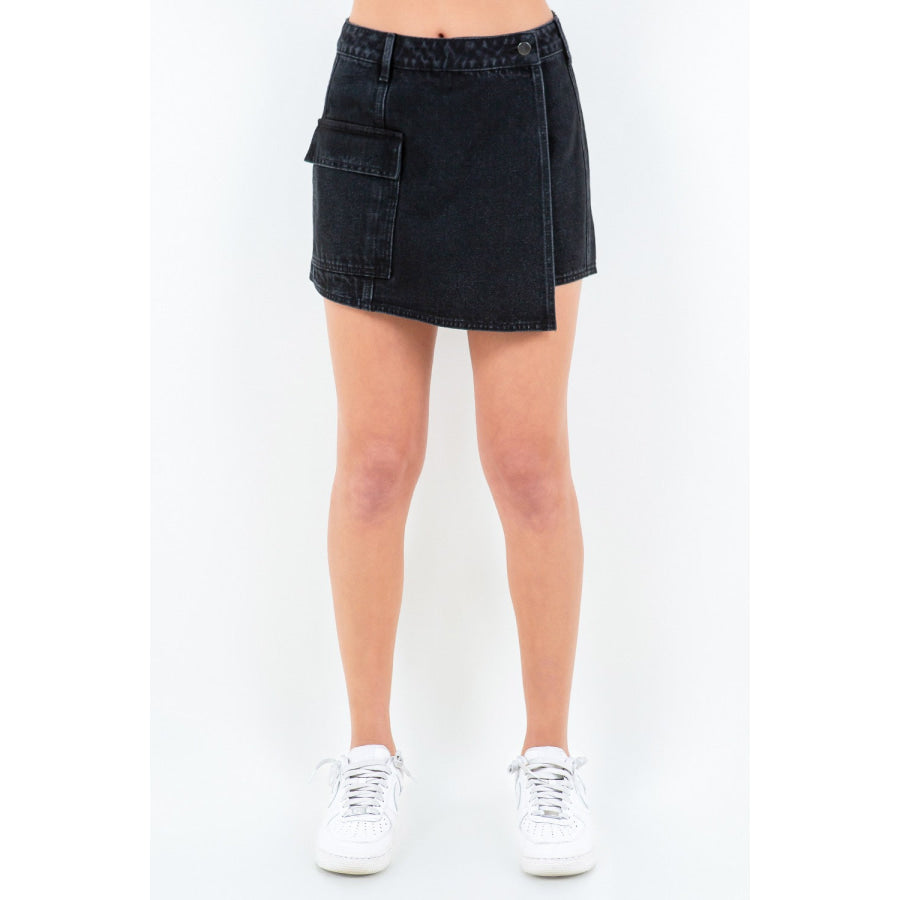 American Bazi Cargo Pocket Mini Skort Black / S Apparel and Accessories