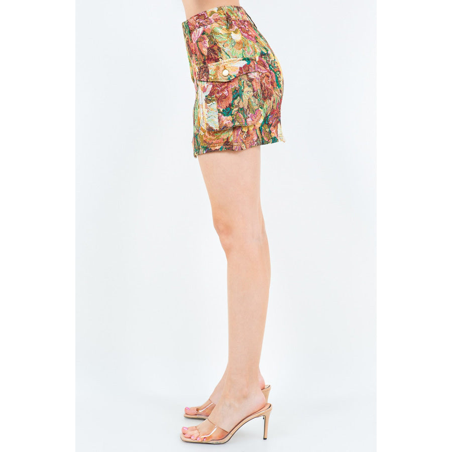 American Bazi Jacquard Weave Cargo Pocket Skirt Apparel and Accessories