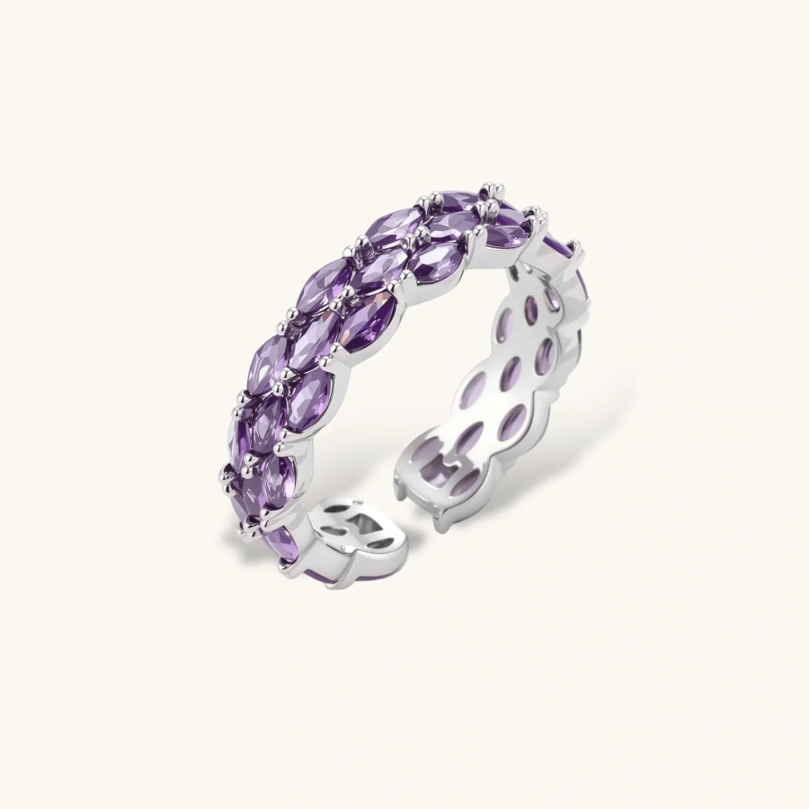 Amethyst Dreams Adjustable Ring by Sandee Rain Boutique Rings