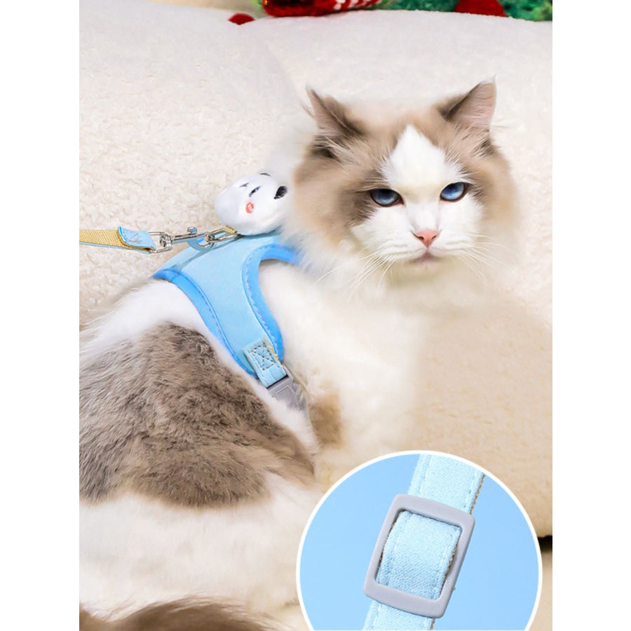 Animal Decor Breathable Mesh Pet Harness Apparel and Accessories