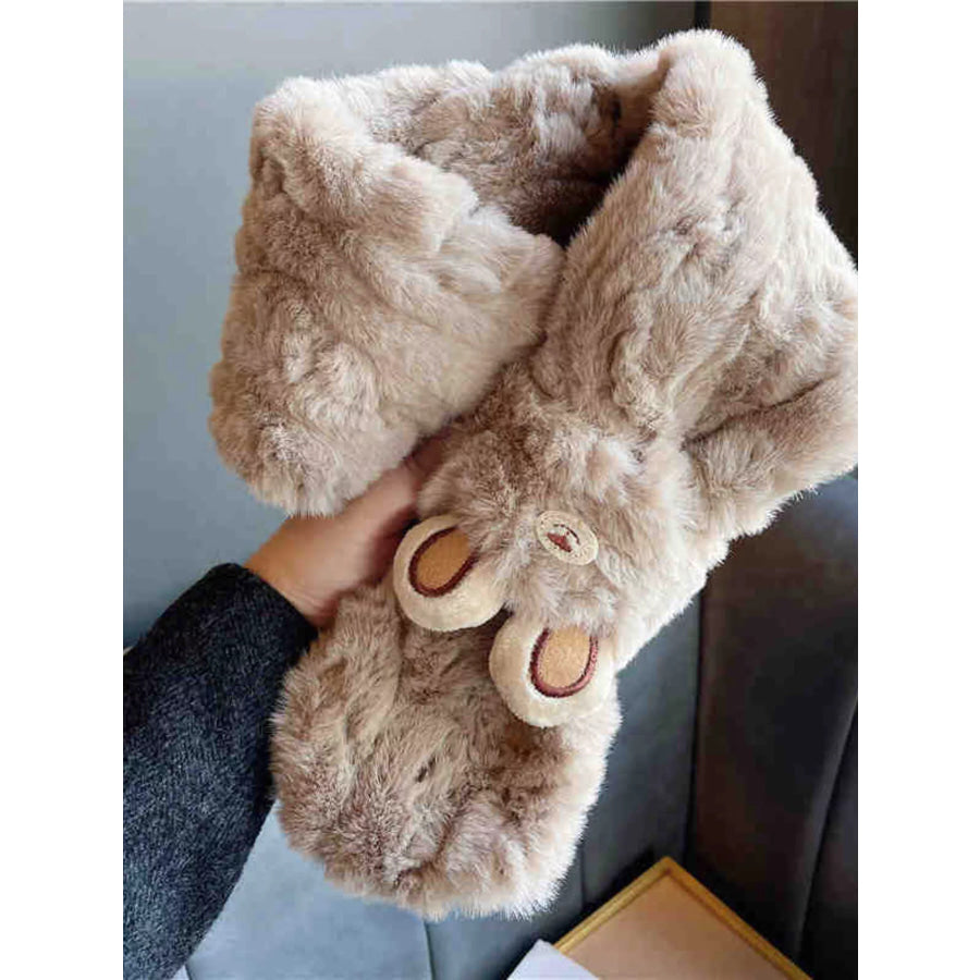 Animal Plush Scarf Camel / ONESIZE Apparel and Accessories